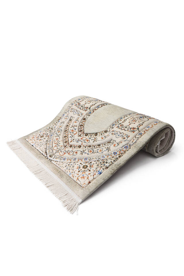 Stone Quilted Sponge Prayer Rug - 2