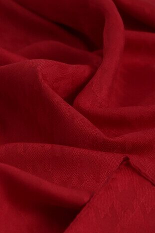 Red Crowbar Cotton Scarf - Thumbnail