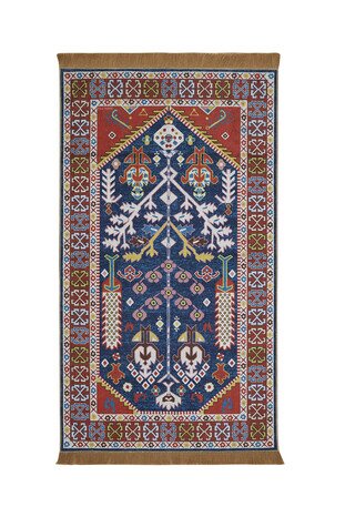 Red Velvet Carpet Prayer Rug 