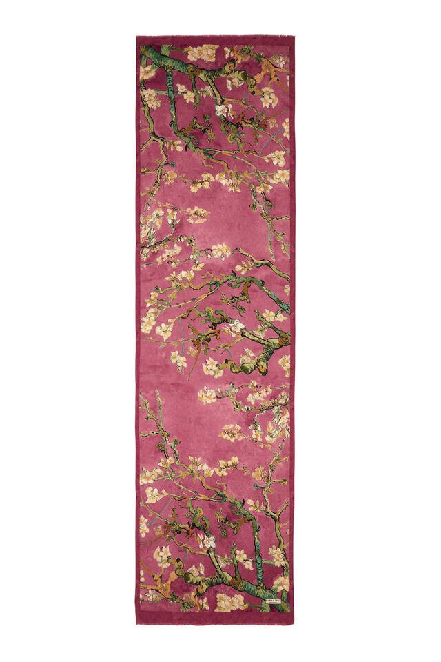 Rose Dried Almond Blossom Silk Foulard - 5