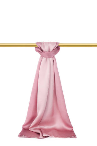 Rose Dry Pink Gradient Silk Scarf 