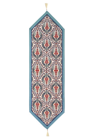Rosebud Tulip Pattern Tapestry Runner - Thumbnail