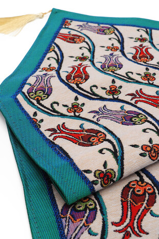 Row Tulip Pattern Tapestry Runner - Thumbnail