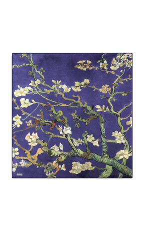 Saks Almond Blossom Sura Silk Square Scarf 