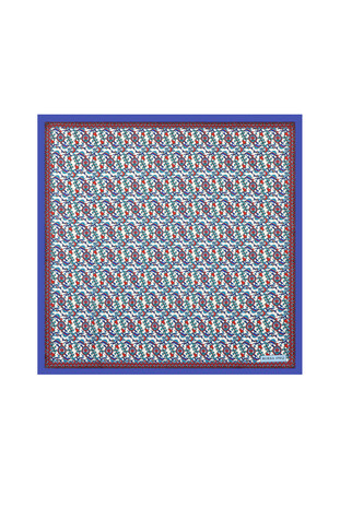 Saks Ivy Tulip Pattern Silky Pocket Square 