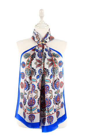 Saks Iznik Pattern Silk Foulard 