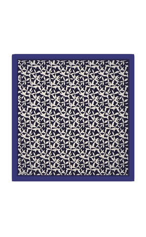 Saks Pia Pattern Sura Silk Square Scarf 