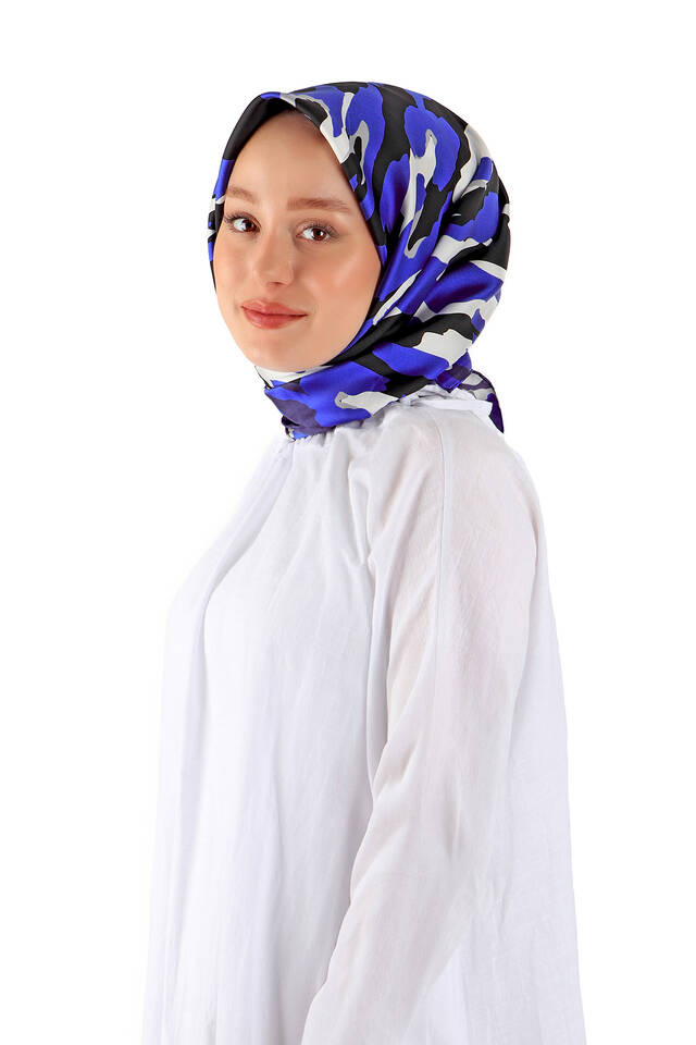 Saks Sare Pattern Twill Silk Square Scarf - 2