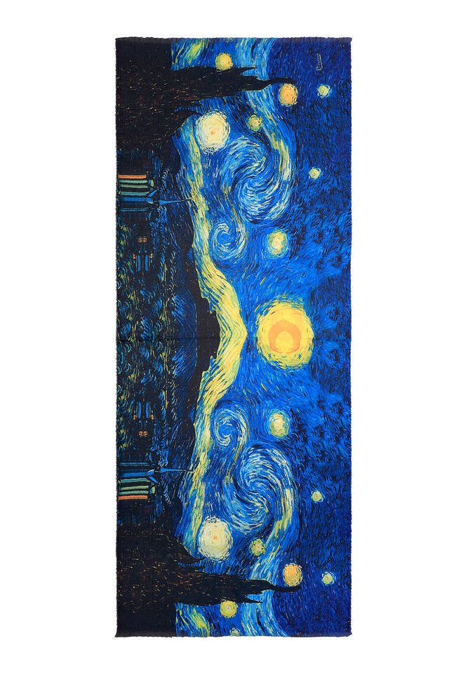 Saks Starry Nights Pattern Winter Shawl - 4