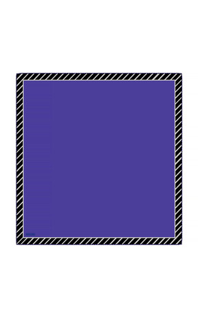 Saks Stripe Pattern Twill Silk Square Scarf 