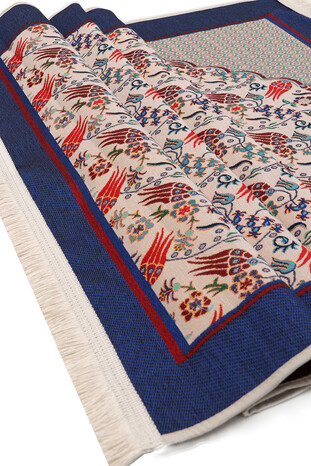 Saks Tulip Pattern Tapestry Prayer Rug - Thumbnail
