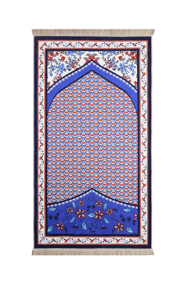 Saks Velvet Carpet Prayer Rug - Bursa İpek