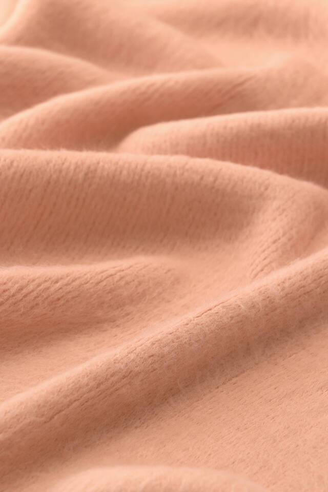 Salmon Angora Shawl - 4