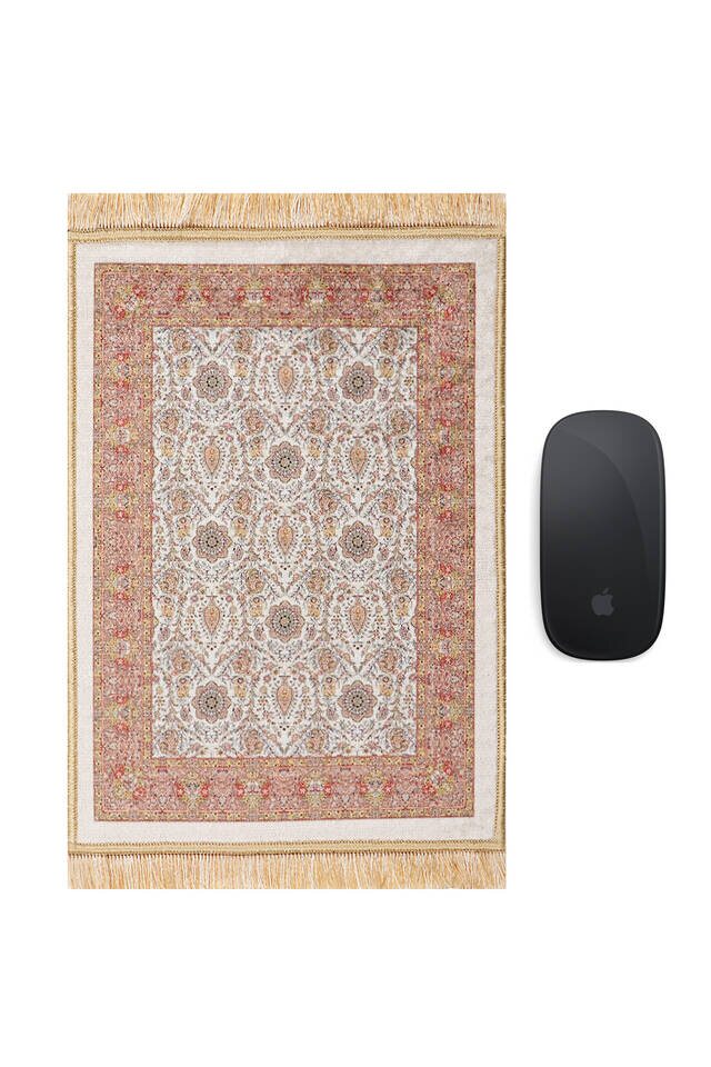 Salmon Decorative Small Carpet Mousepad - Bursa İpek