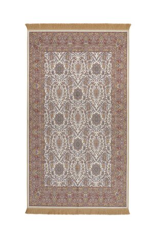 Salmon Velvet Carpet Prayer Rug 