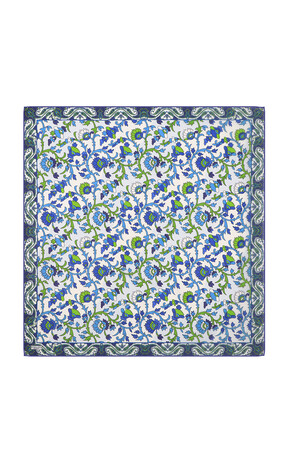 Saxon Shawl Pattern Voile Silk Square Scarf 