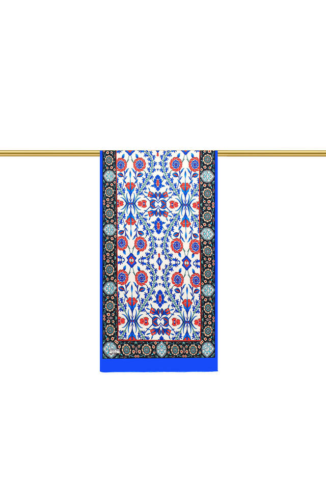 ساكس سلجوق نمط وشاح الحرير الضيق - 2