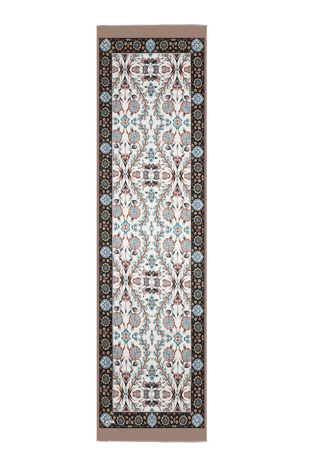 المنك سلجوق نمط وشاح الحرير الضيق - 4