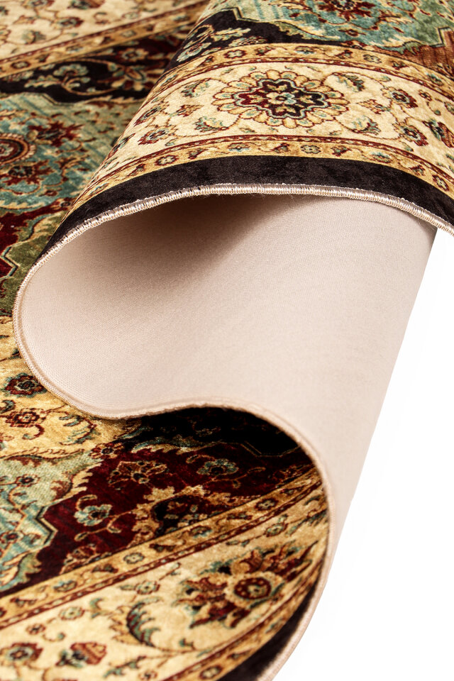 Gold Sponge Velvet Prayer Rug - 3