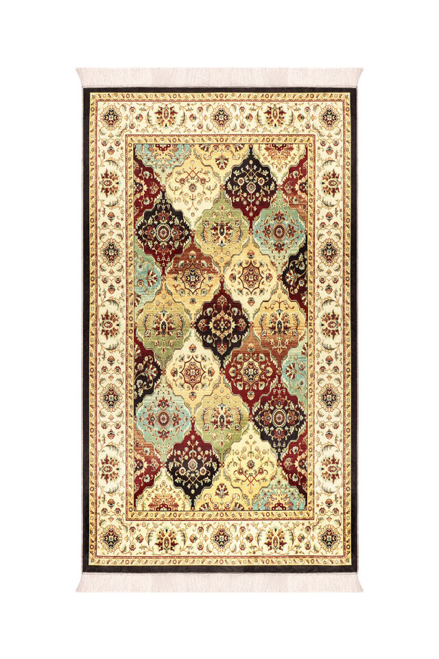 Gold Sponge Velvet Prayer Rug - Bursa İpek