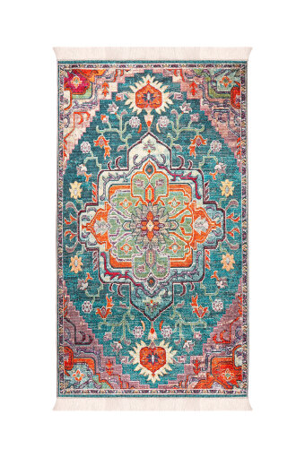 Green Sponge Velvet Prayer Rug 