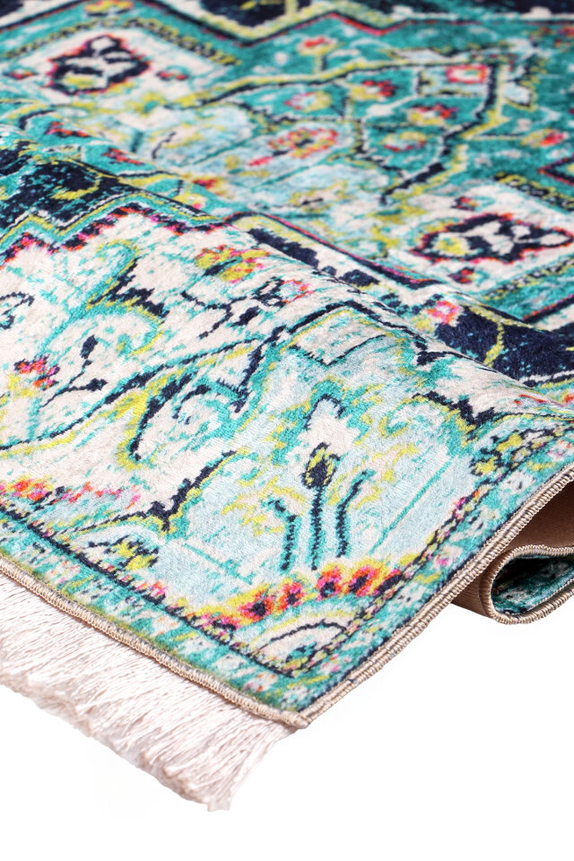 Green Sponge Velvet Prayer Rug - 2