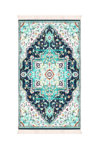 Green Sponge Velvet Prayer Rug 