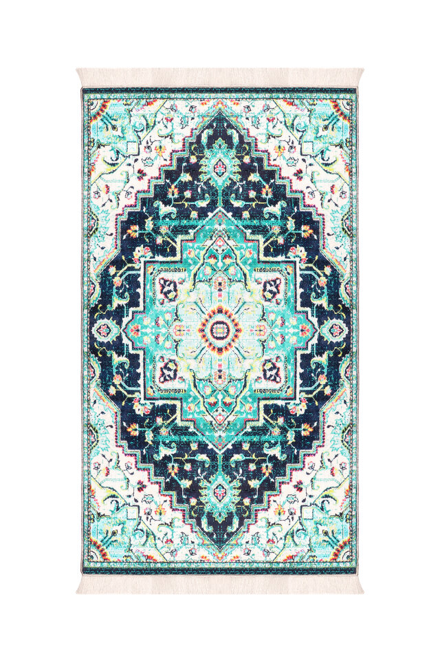 Green Sponge Velvet Prayer Rug - Bursa İpek
