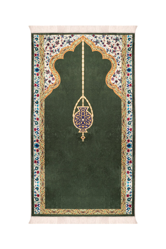 Khaki Sponge Velvet Prayer Rug 
