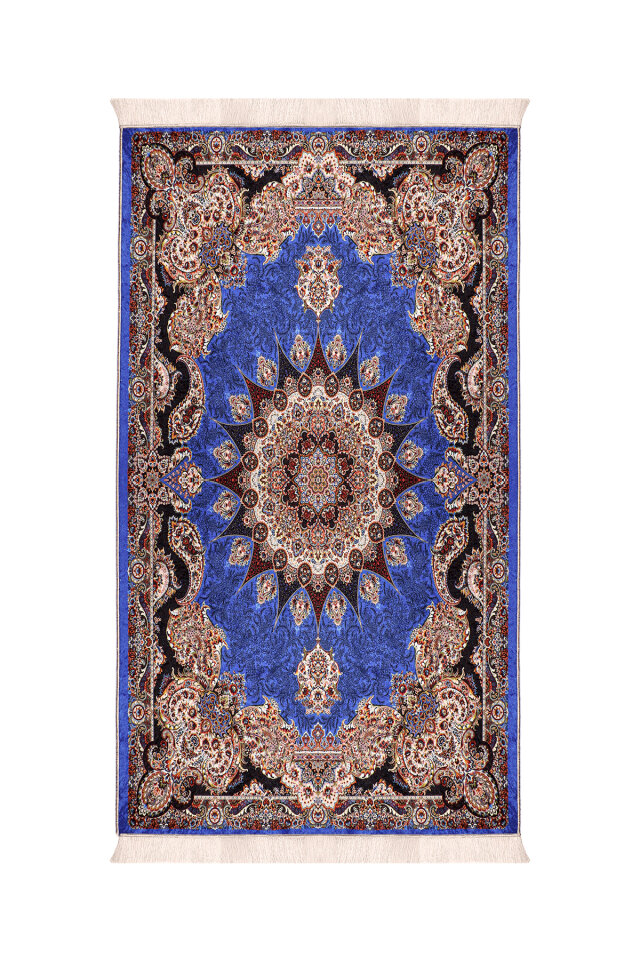 Saxe Sponge Velvet Prayer Rug - Bursa İpek