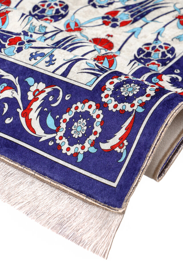 Saxe Sponge Velvet Prayer Rug - 2