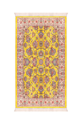 Yellow Sponge Velvet Prayer Rug 