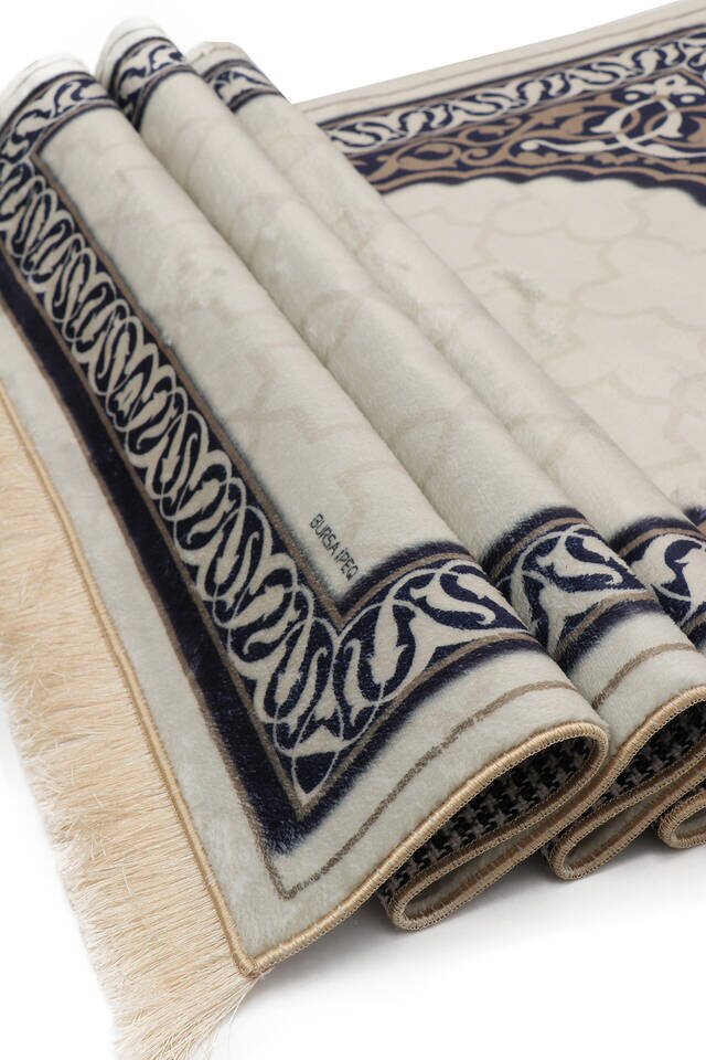 Stone Bamboo Carpet Prayer Rug - 3