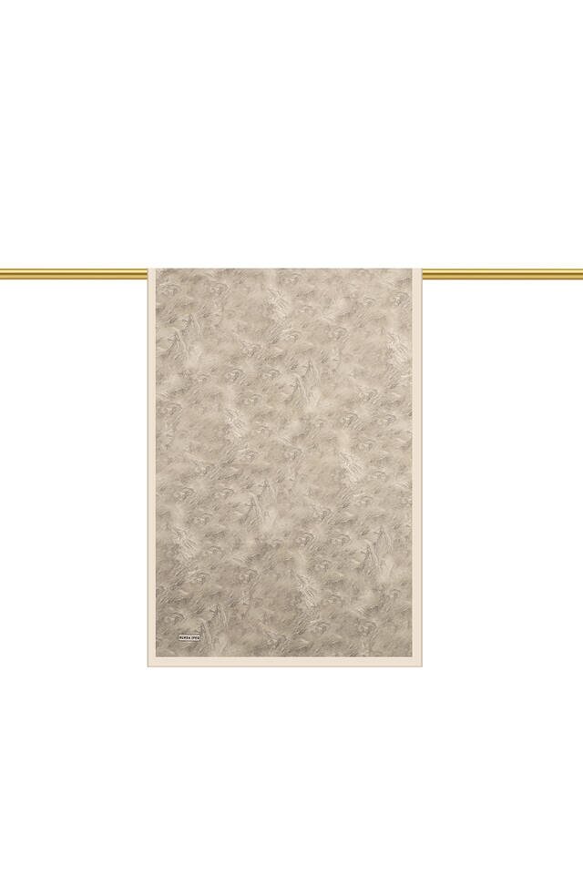 Stone Brush Pattern Silk Scarf - 2