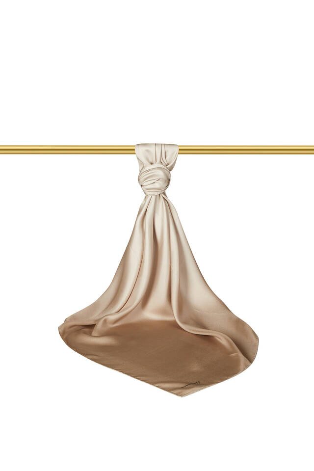 Stone Gradient Twill Silk Square Scarf - 2