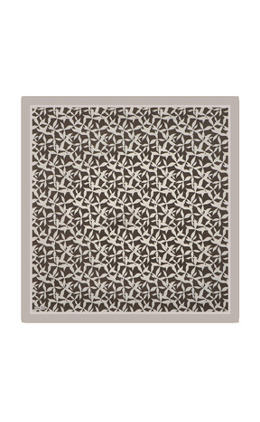 Stone Pia Pattern Sura Silk Square Scarf 