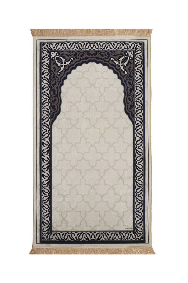 Stone Velvet Carpet Prayer Rug - 1