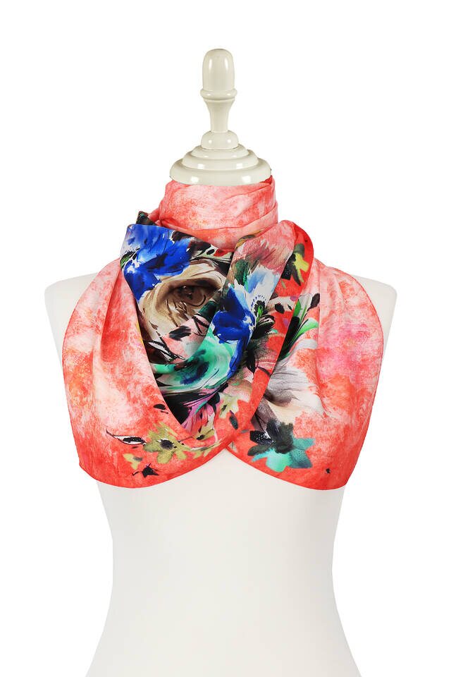 Sunflower Flower Silky Foulard - 2