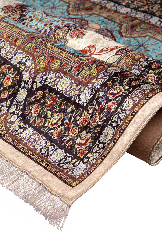 Bej Süngerli Kadife Seccade - 2