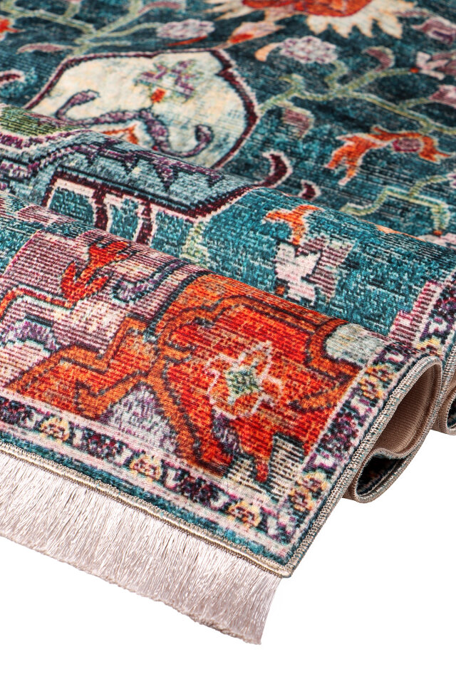 Yeşil Süngerli Kadife Seccade - 2