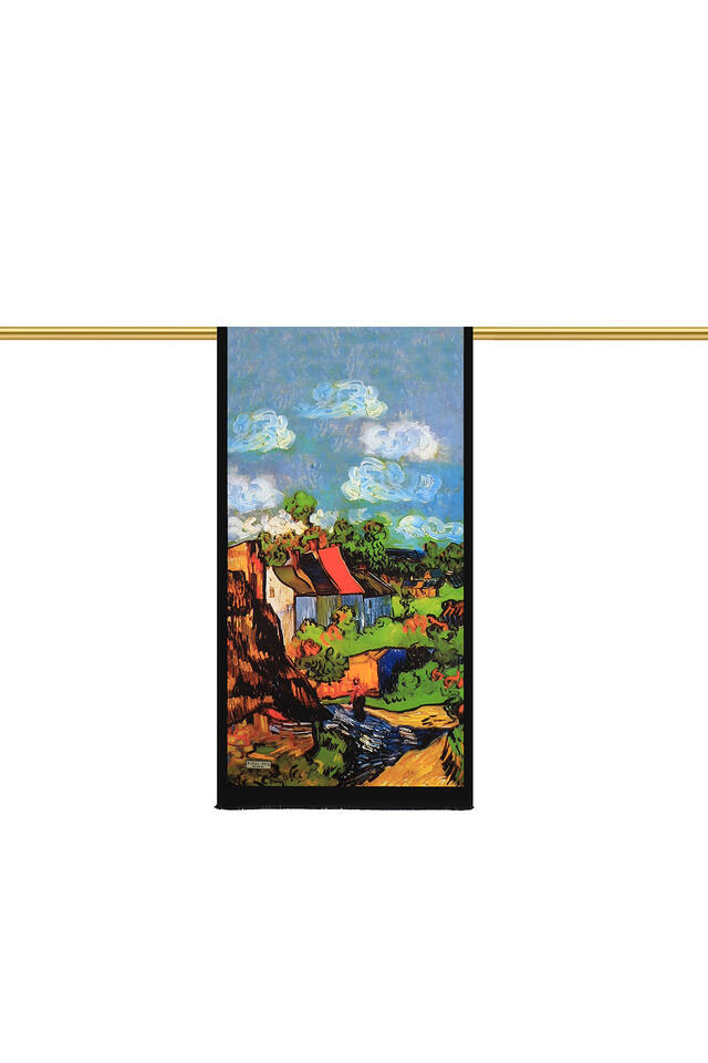 Taba Home Pattern Silk Foulard - 3