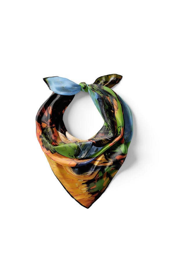 Taba Home Pattern Silk Pocket Square - 2