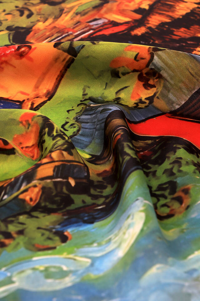 Taba Home Pattern Silk Pocket Square - 3