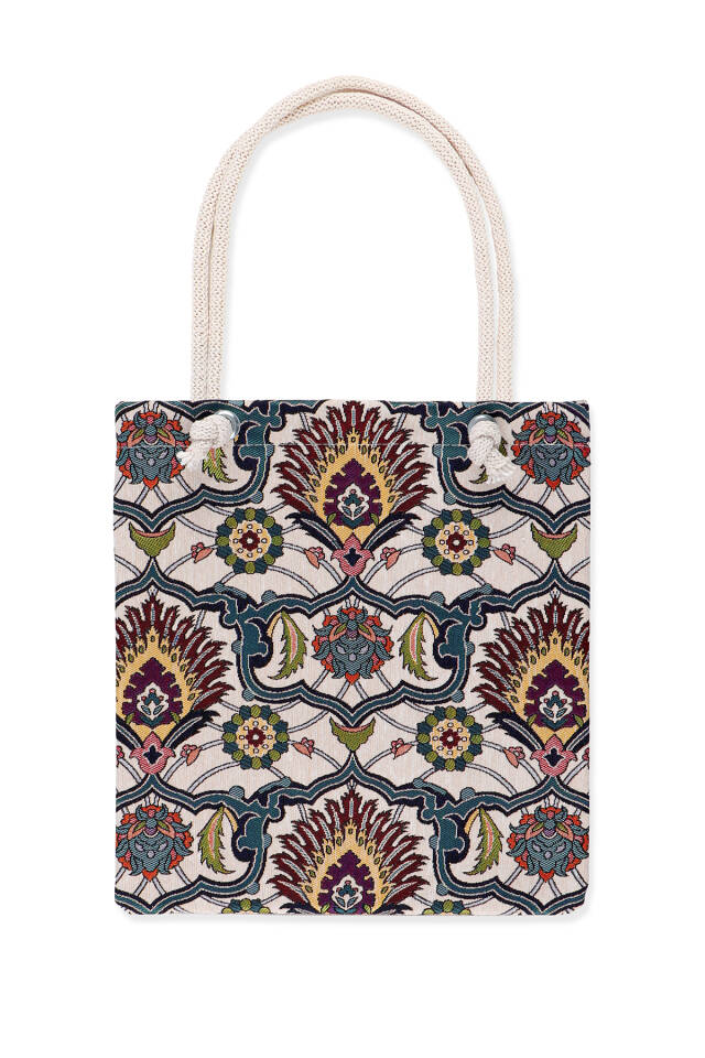 Authentic Pattern Tapestry Shoulder Bag - Bursa İpek