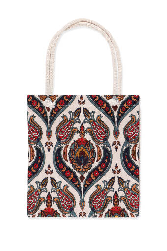 Candlestick Tulip Pattern Tapestry Shoulder Bag 