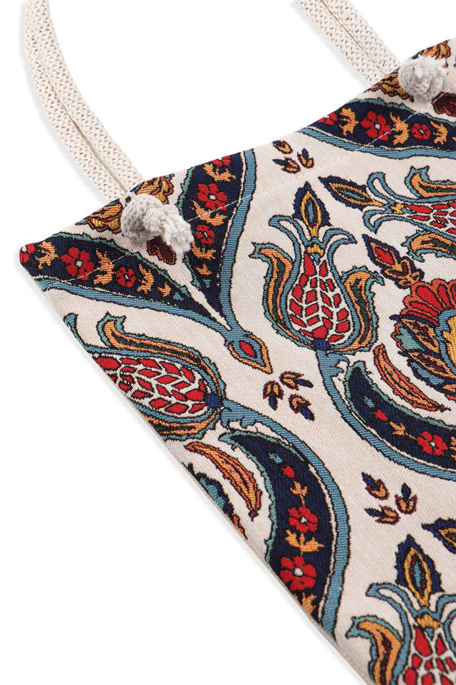 Candlestick Tulip Pattern Tapestry Shoulder Bag - 3