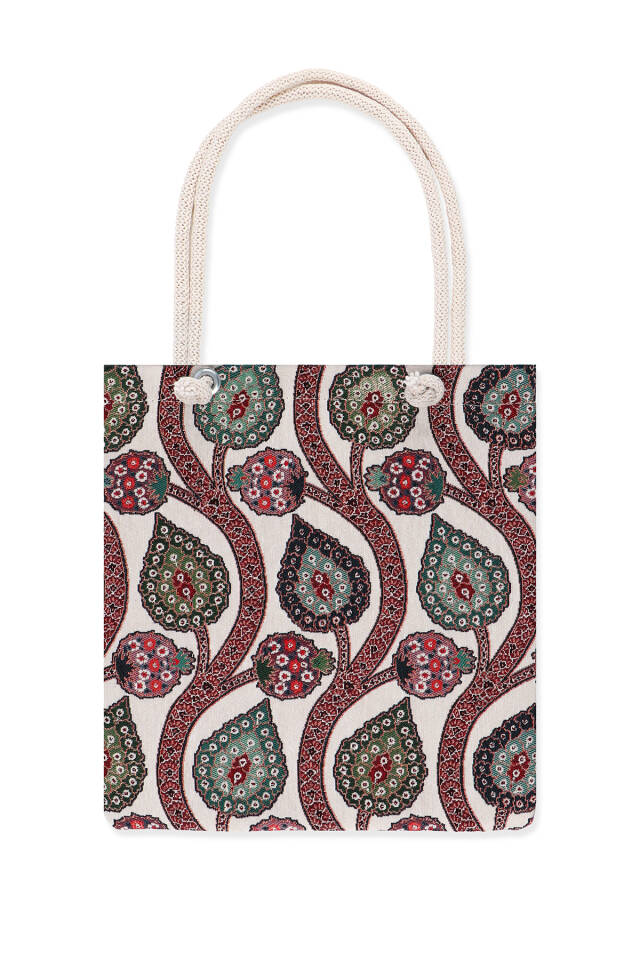 Ivy Pattern Tapestry Shoulder Bag - Bursa İpek
