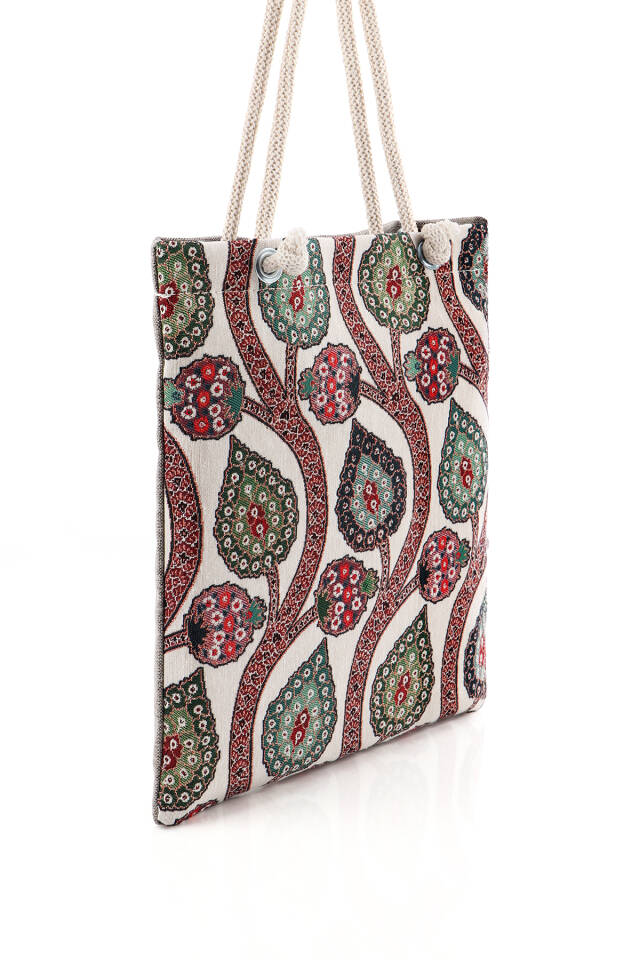Ivy Pattern Tapestry Shoulder Bag - 2