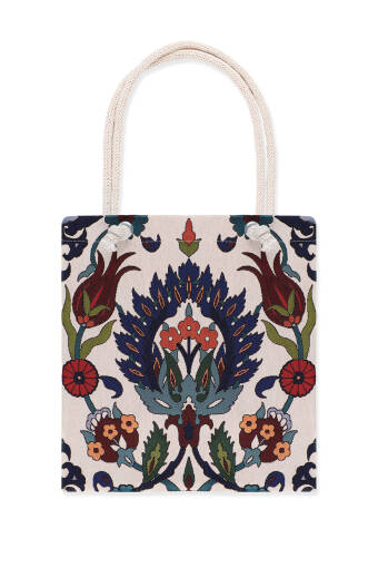 Tulip Flower Pattern Tapestry Shoulder Bag 