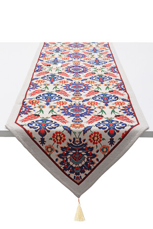 Tile Tulip Pattern Tapestry Runner - Thumbnail